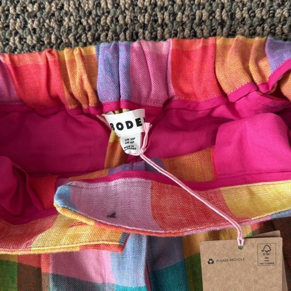 NWT Boden plaid pants 6 petite - Picture 2 of 5